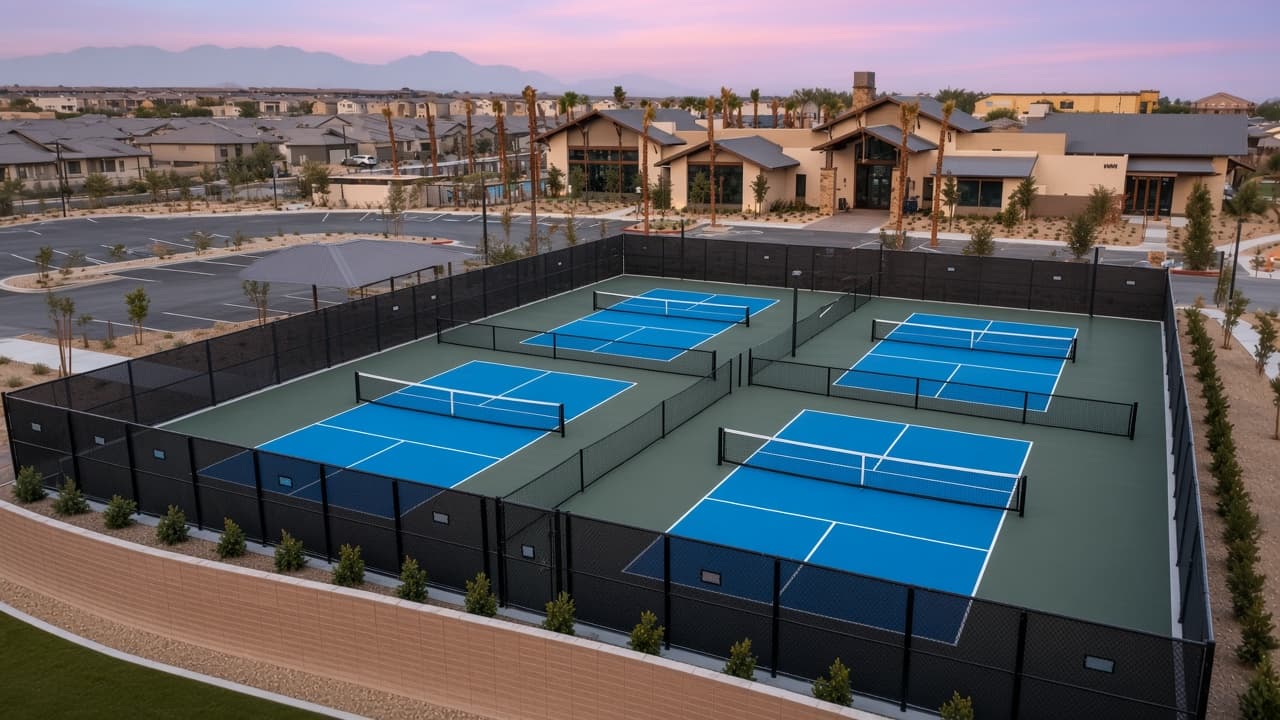 Pickleball Courts at Del Webb North Ranch, North Las Vegas, NV